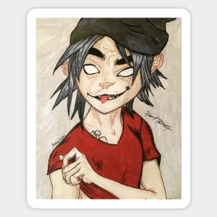 2D - beanie Sticker